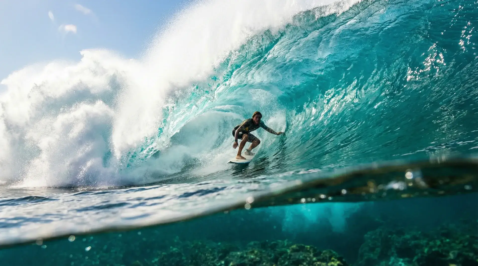 巨浪冲浪管道内部 - 狠狠撸 震撼视角